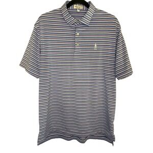 Peter Millar Men's Summer Comfort San Gabriel Country Club Striped SS Golf Polo